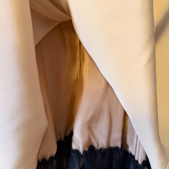 Fouy Chov Beige Halter Neck Cocktail Dress - Size 12 - Picture 9 of 10